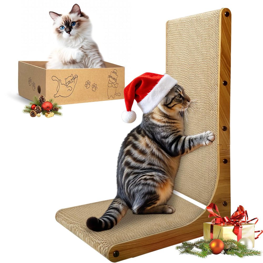 AGYM Cat Scratcher 26-inch L-shape assembly for quick setup and play