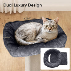 AGYM Cat Scratching Post carpet pad highlights textured comfort for lounging and clawing.
