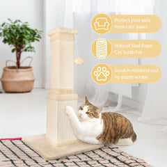 AGYM scratching post wide base for stability and large-cat use