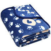 AHOOCUSTOM dog blanket close-up of soft-flannel fabric for cozy warmth