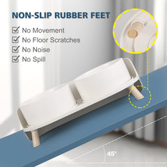 AHX non-slip feet prevent sliding and protect floors during feeding.