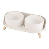 AHX elevated ceramic dog bowl set on stand provides steady support during meals.
