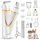 AIBORS small dog grooming kit cordless setup enables convenient home grooming.