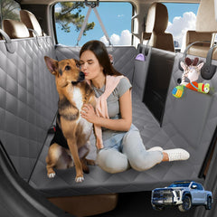 AIEDOULER full-coverage hard bottom keeps backseat protected and clean during trips