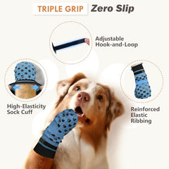 AIEDOULER non-slip grippers on wood floor provide steadier traction.