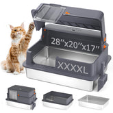 AIFUN enclosed XXXL litter box base offers generous interior for large cats