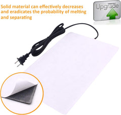 Aiicioo side-mount heat pad shows flexible terrarium installation.