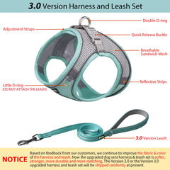 Aiitle harness reflective stripes night-visibility — safer walks at dusk.