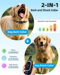 AIKEEP 2-in-1 dog collar bark and shock mode options offer versatile training cues.