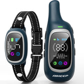 AIKEEP 2-in-1 dog collar remote setup highlights long-range training up to 3300 feet.