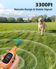 AIKEEP LED display on collar for easy control in low light