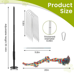 Chew rope close-up highlights durable material for rope-chewing sessions.
