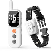 AINSYLI dog shock collar remote controls two-dog training in a backyard