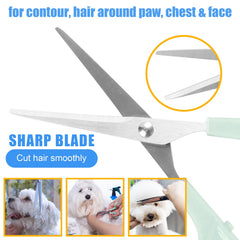 Aiolpy pet grooming kit steel comb clears dirt in hard-to-reach areas