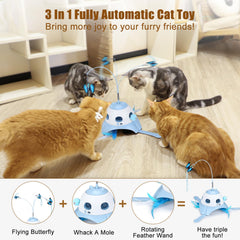 AIPERRO whack-a-mole holes play image demonstrates popping targets for interactive play and hunting instincts.