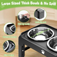 AIRMX anti-slip feet ensure stable meals during hearty eaters.