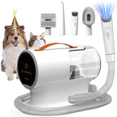 AIRROBO dog grooming vacuum kit front view for easy home grooming and mess control.