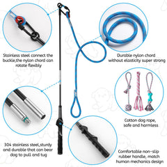 Aitmexcn flirt-pole-assembly highlights easy setup for park or backyard training.