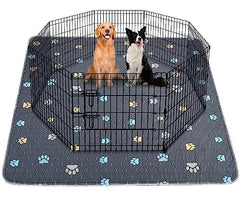 Aitmexcn washable puppy pad 2pc gray pack keeps floors dry and clean between changes