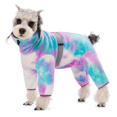 AITOLI polar fleece coat front view, warm cozy winter wear for small dogs.