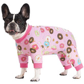AITOLI dog surgery recovery onesie with back zipper for easy on-off and wound protection.