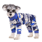 AITOLI dog surgery recovery suit front view for comfortable healing and wound protection.