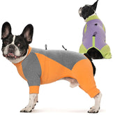 AITOLI dog winter coat duo-pack front view keeps small dogs warm on chilly walks