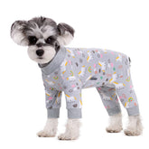 AITOLI dog surgery recovery suit front view with back zipper for easy dressing