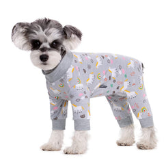 AITOLI dog surgery recovery suit front view with back zipper for easy dressing
