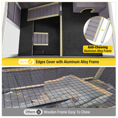 Aivituvin six-platform rat cage with ladder encourages climbing and exploration.