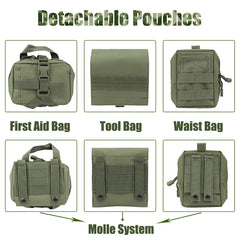AIWAI Tactical Dog Harness MOLLE system for modular loadout.