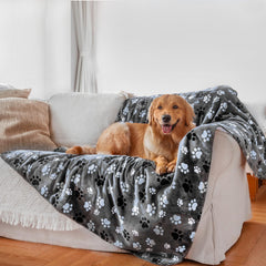 AIWEK waterproof pet blanket pattern-printing close-up demonstrates stylish protection for furniture.