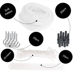 AIYGO cat balcony netting installation with nails demonstrates quick secure setup for balcony safety