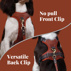 AKAILEA soft leather handle brown offers easy assistance for car entries and obstacle crossing.
