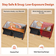 AKAOLA heater warmth system demonstrates energy-efficient warmth for long winter days.