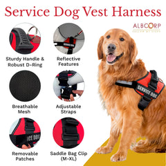 ALBCORP chest and belly straps adjust for a snug, non-restrictive fit.
