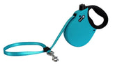 Alcott Adventure retractable leash 16ft blue with neon belt for safe night walks