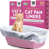 Alfapet litter box liner packaging shows 20-count supply for large to giant pans