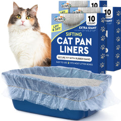 Alfapet Original Sifting Liners for extra-giant pans enable scoop-free maintenance.