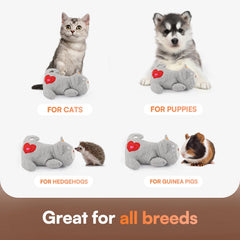 ALL FOR PAWS Heartbeat Cat Plush Toy bed-time companion image conveys warm nighttime security
