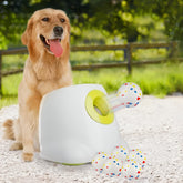 ALL FOR PAWS launcher front view for easy backyard fetch sessions.