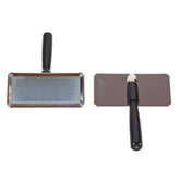 All Systems Slicker Brush Large front view — detangles dense coats safely and with ease.