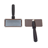 All Systems Slicker Brush Medium close-up of bristle pad for gentle undercoat removal.