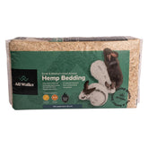 All Walks Hemp Bedding bag open shows fluffy texture for easy dosing and odor control.