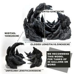 Allcolor rocks perched canyon 24inch decor enhances substrate layout and habitat look