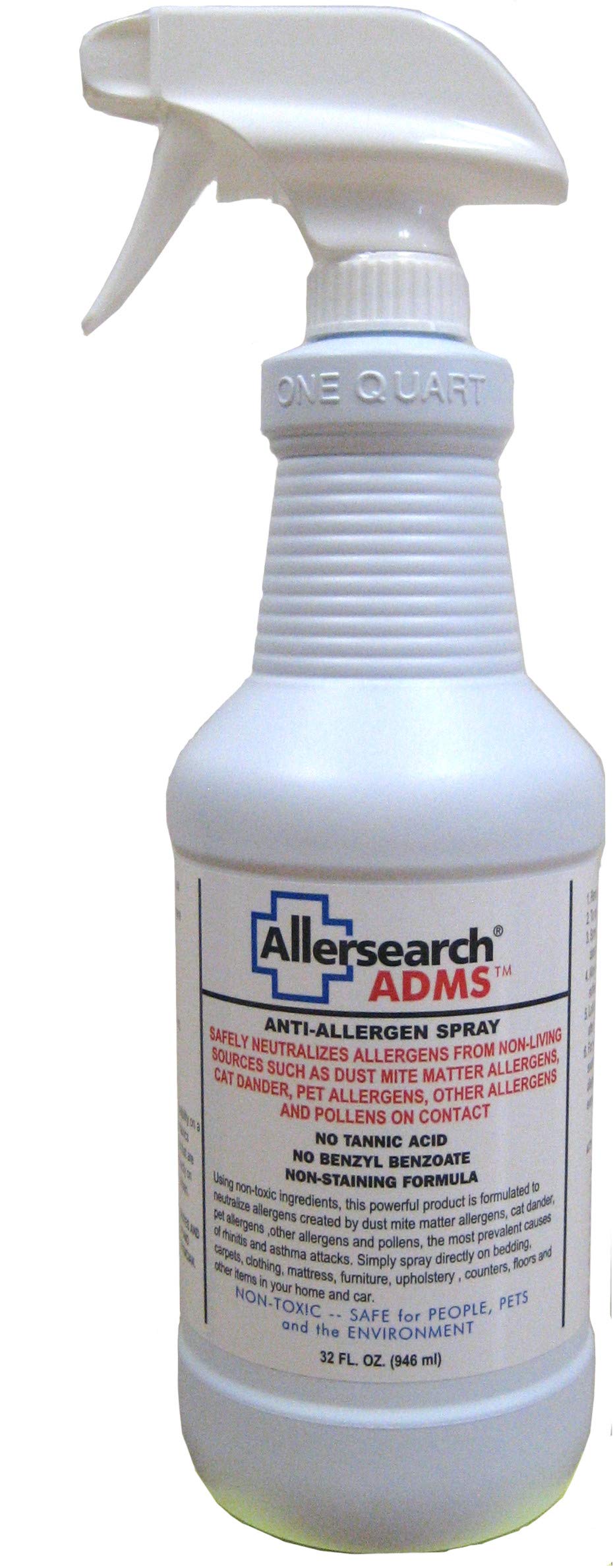 Allersearch Cat Dander Spray ADMS bottle pour for multi-surface dander treatment