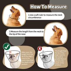 Allroaring breathable-mesh cone highlights airflow for pet comfort.
