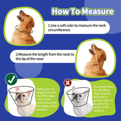 Allroaring dog cone collar adjustable buckles enable easy, precise fit.
