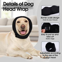 Allroaring ear-wraps adjustable-fit ensure snug protection during travel and vet visits