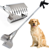 Alpha Scooper 38-inch handle enables upright cleanup for yard tasks